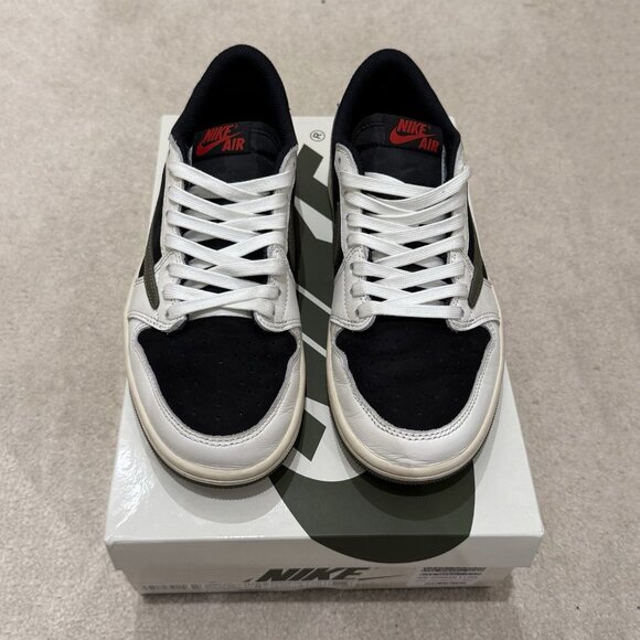 Air Jordan 1 Retro Low x Travis Scott Wmns 'Olive'EU 40.5 - Picture 1 of 6